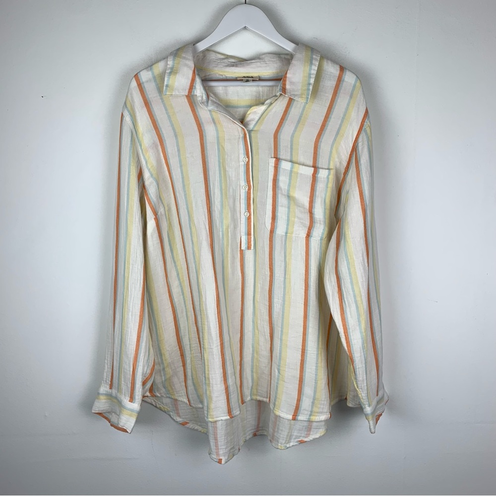 A.n.a A New Approach Half Button Up Shirt 2X
